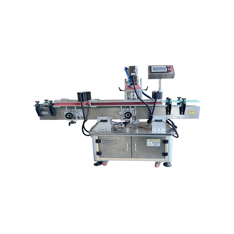 MT-50B Tabletop สามารถติดสติกเกอร์ฉลาก Applicator รอบขวดไวน์เครื่องติดฉลากพร้อมเครื่องพิมพ์ 